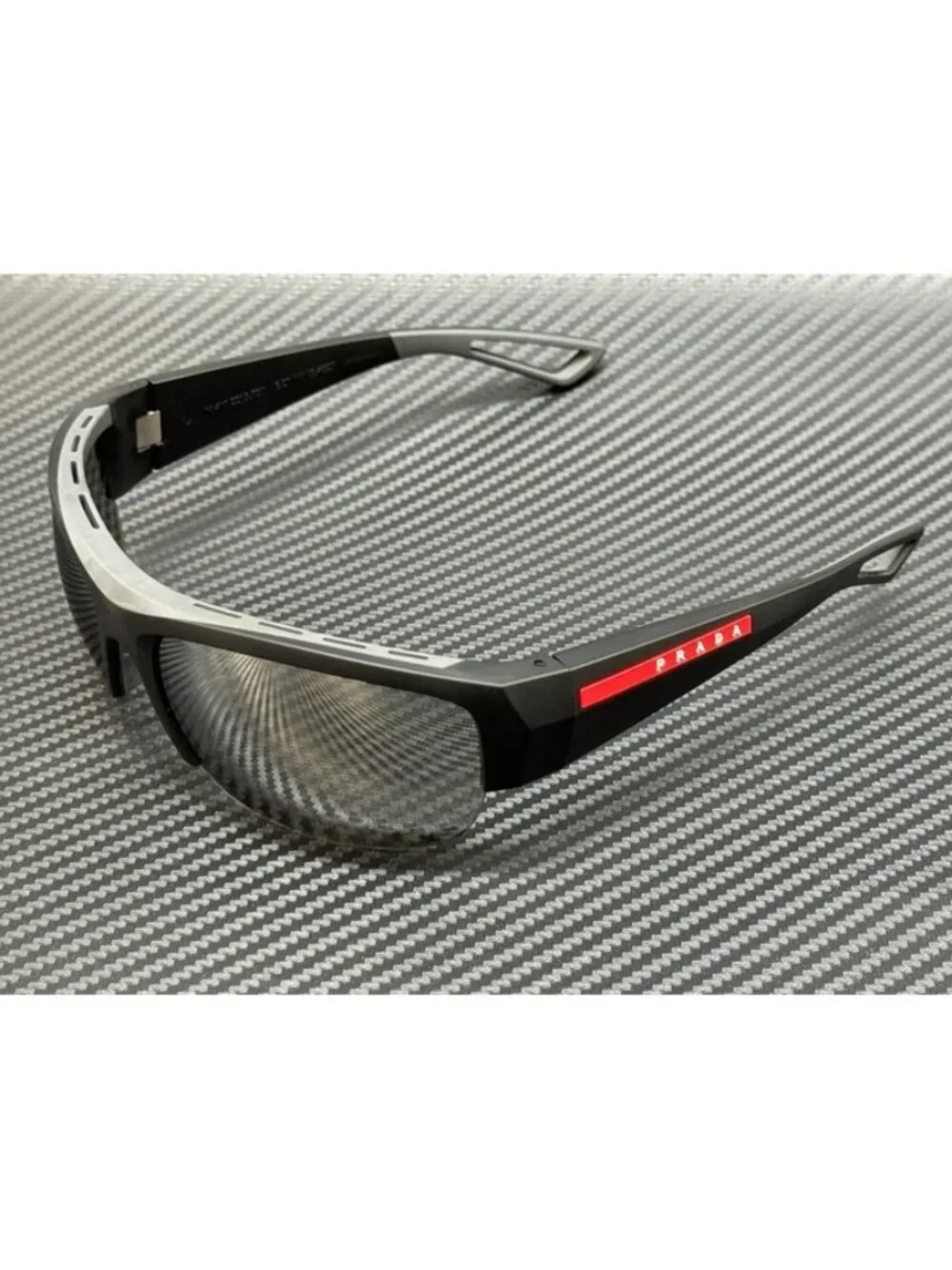 New Prada Linea Rossa Men Black Sunglasses 69-19-125